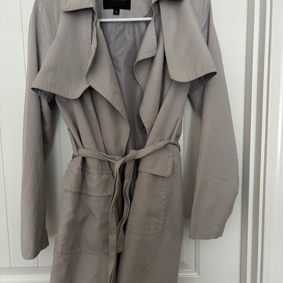 Banana Republic Gray Trench Coat - Picture 1 of 6